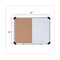 Universal 24 in. x 18 in. Melamine Cork/Dry Erase Board - Tan/White Surface, Aluminum/Plastic Frame